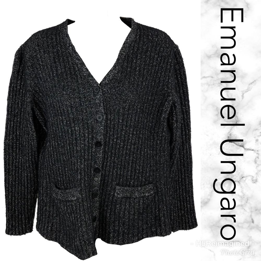 Wool blend cardigan
